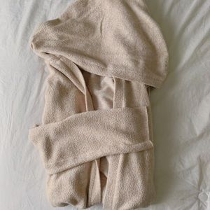 Creme Hooded Cardigan